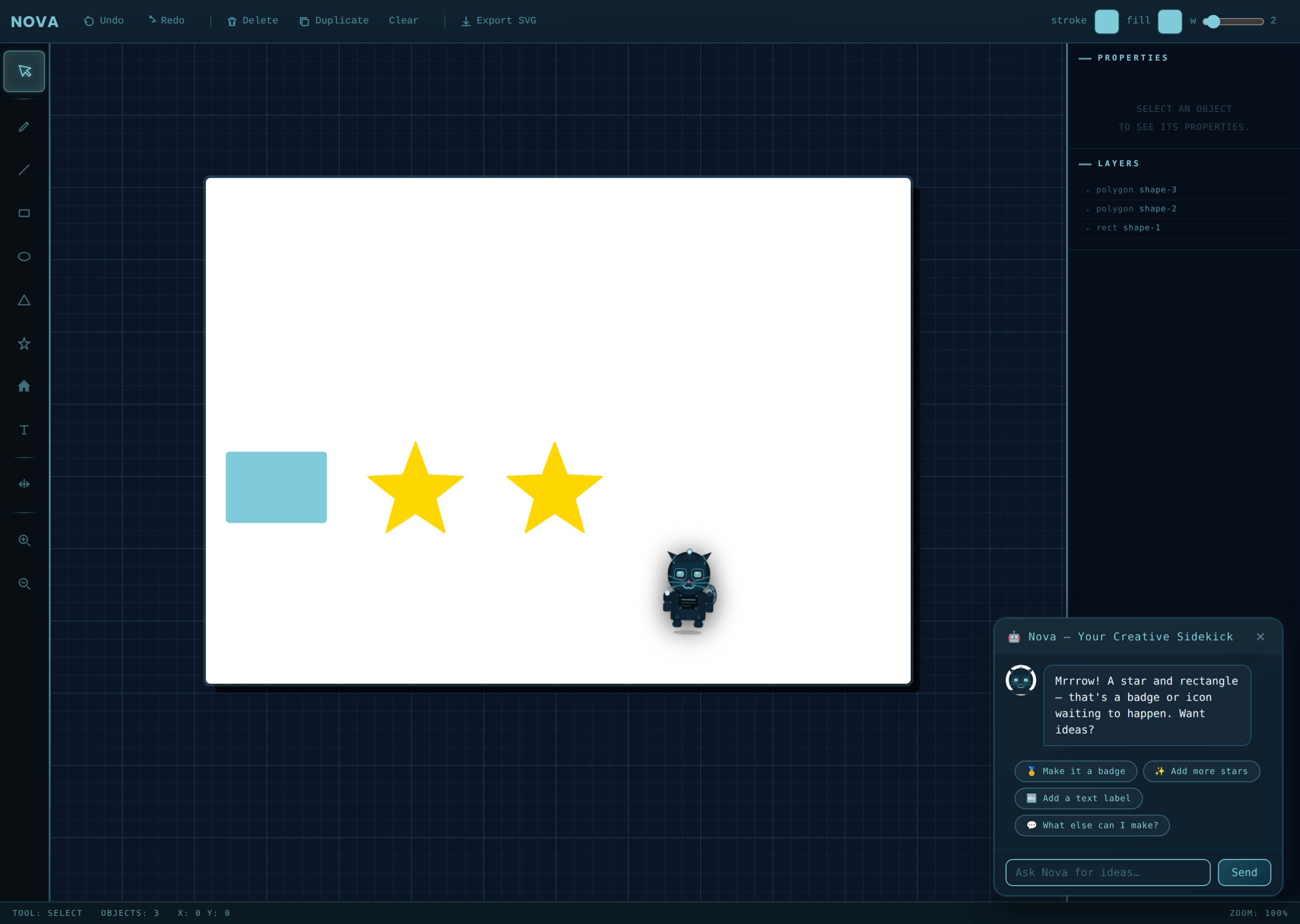 Nova AI workflow exploration